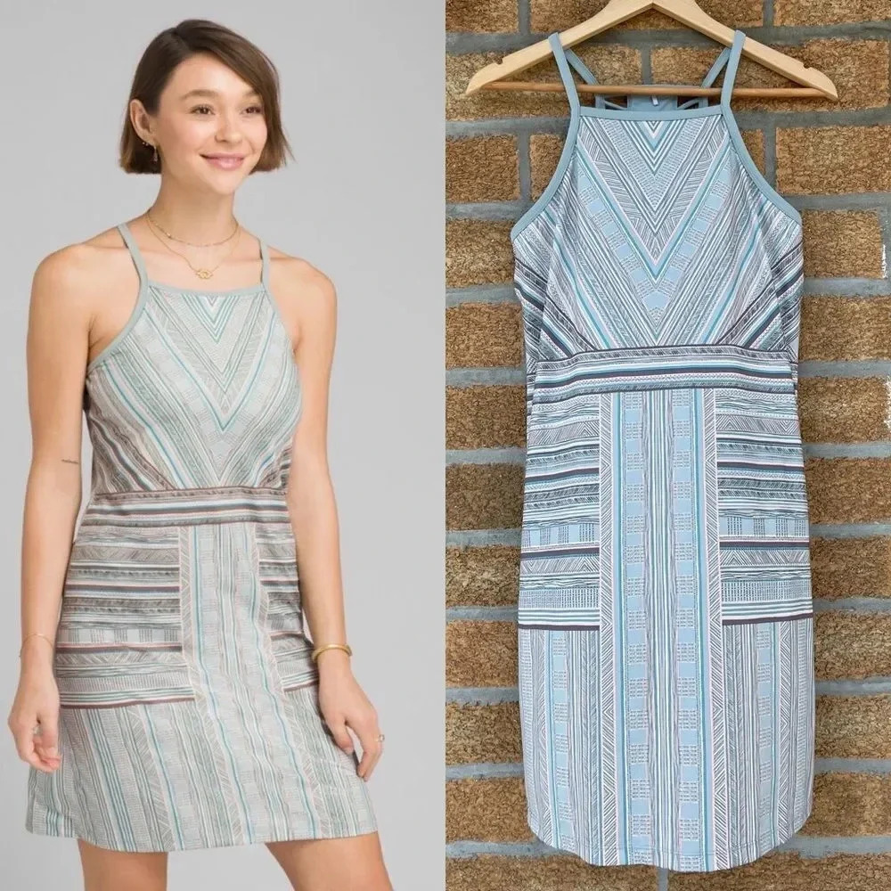 PRANA ARDOR DRESS, AGAVE SAMBA medium